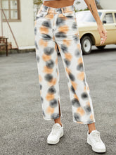 Women Tie Dye Denim Wide  leg Pants Sai Feel